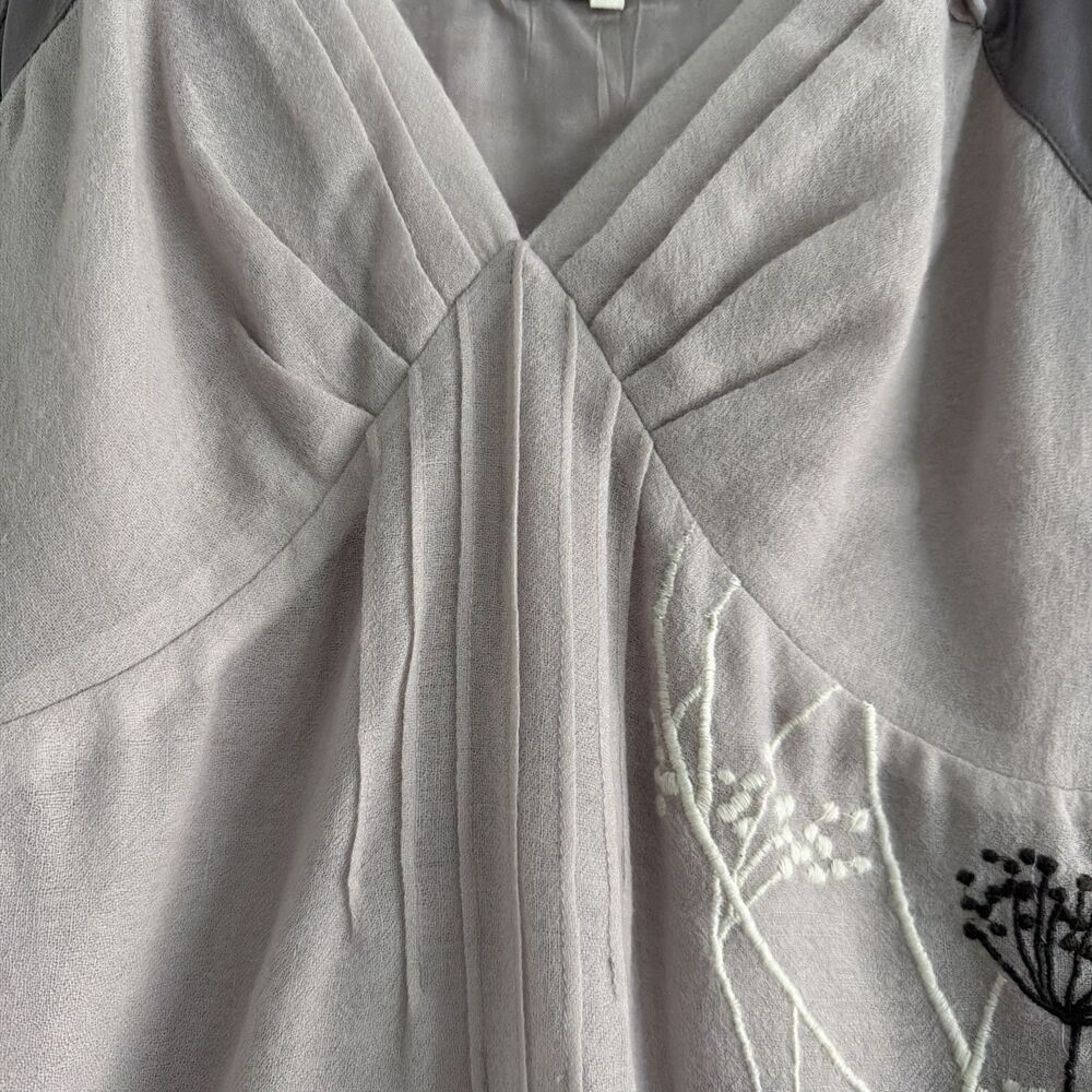 Anthropologie Womens Floreat Wool Silk Fruit Moon Floral Dress Sz. 10 - Picture 5 of 9